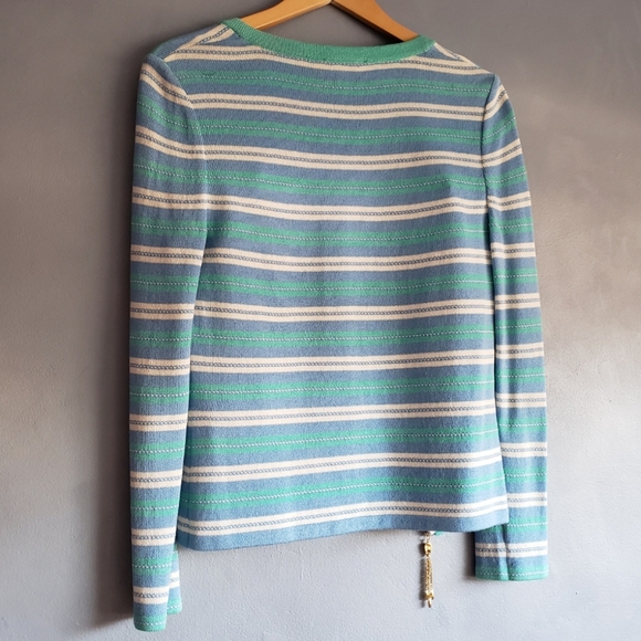 ST. JOHN SPORT, MARIE GRAY, VINTAGE SWEATER, BLUE, GREEN, SIZE S, M, NEW - Picture 5 of 13